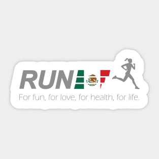 Run For Life Mexico Sticker